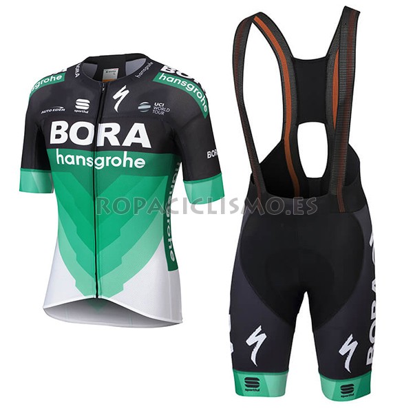 2018 Maillot Bora Tirantes Mangas Cortas Verde